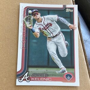 Topps Braves Card with Red and White Design - 2025 - Jarred Kelenic